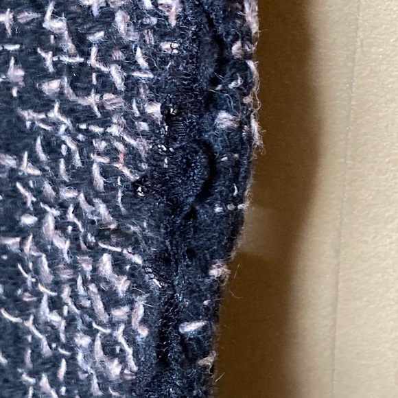 Redoute` women’s French style fitted wool tweed jacket with lace trim, size 6 - Picture 9 of 9